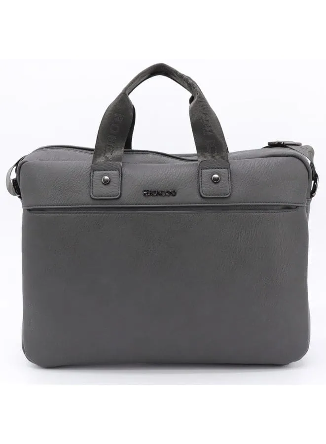 R Roncato Sophisticated and Timeless: Pure Leather Laptop Bag for Men and Women