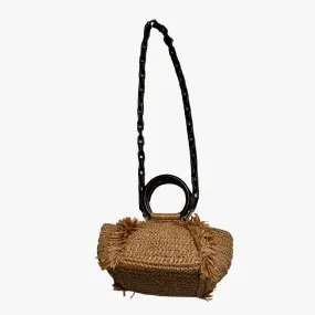 Raffia Crossbody Bag