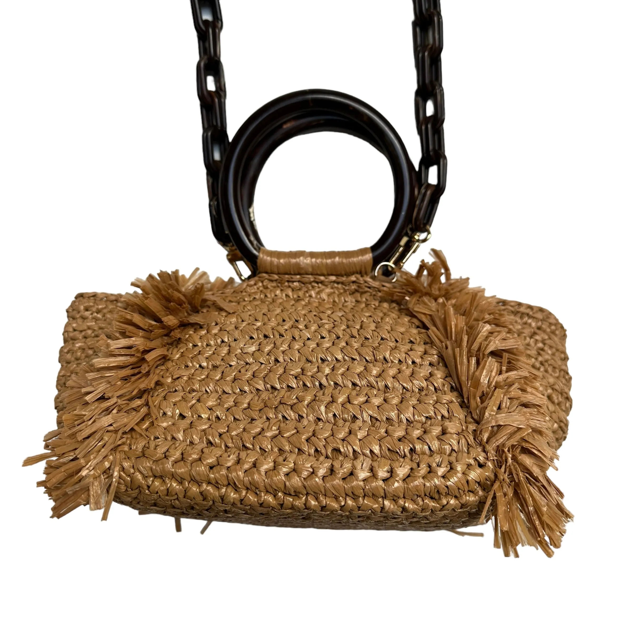 Raffia Crossbody Bag