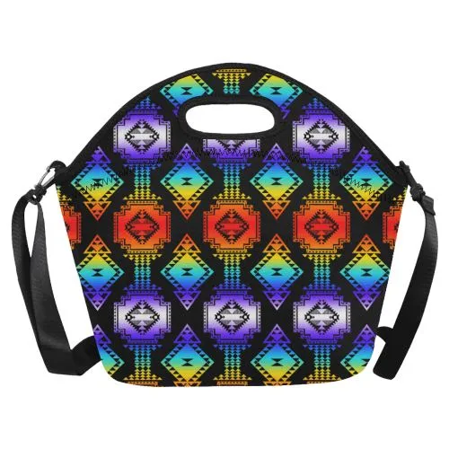 Rainbow Gathering Neoprene Lunch Bag/Large