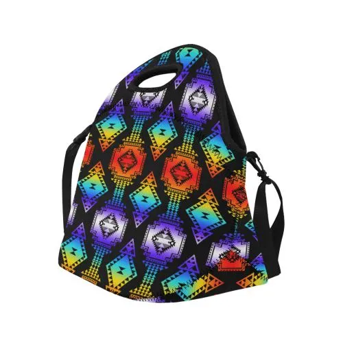 Rainbow Gathering Neoprene Lunch Bag/Large