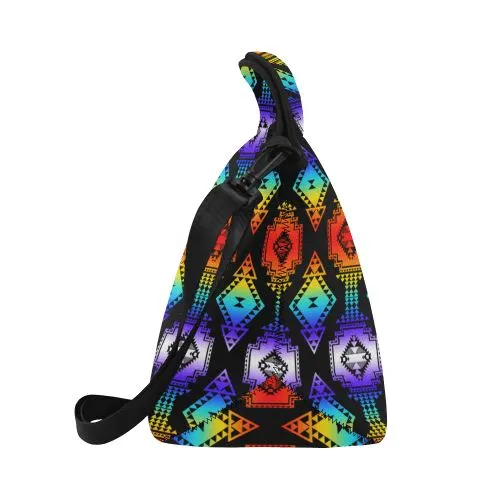 Rainbow Gathering Neoprene Lunch Bag/Large