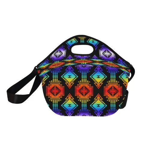 Rainbow Gathering Neoprene Lunch Bag/Large