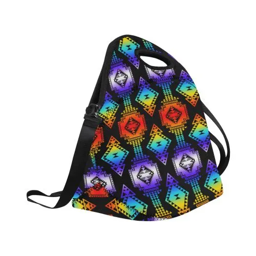 Rainbow Gathering Neoprene Lunch Bag/Large