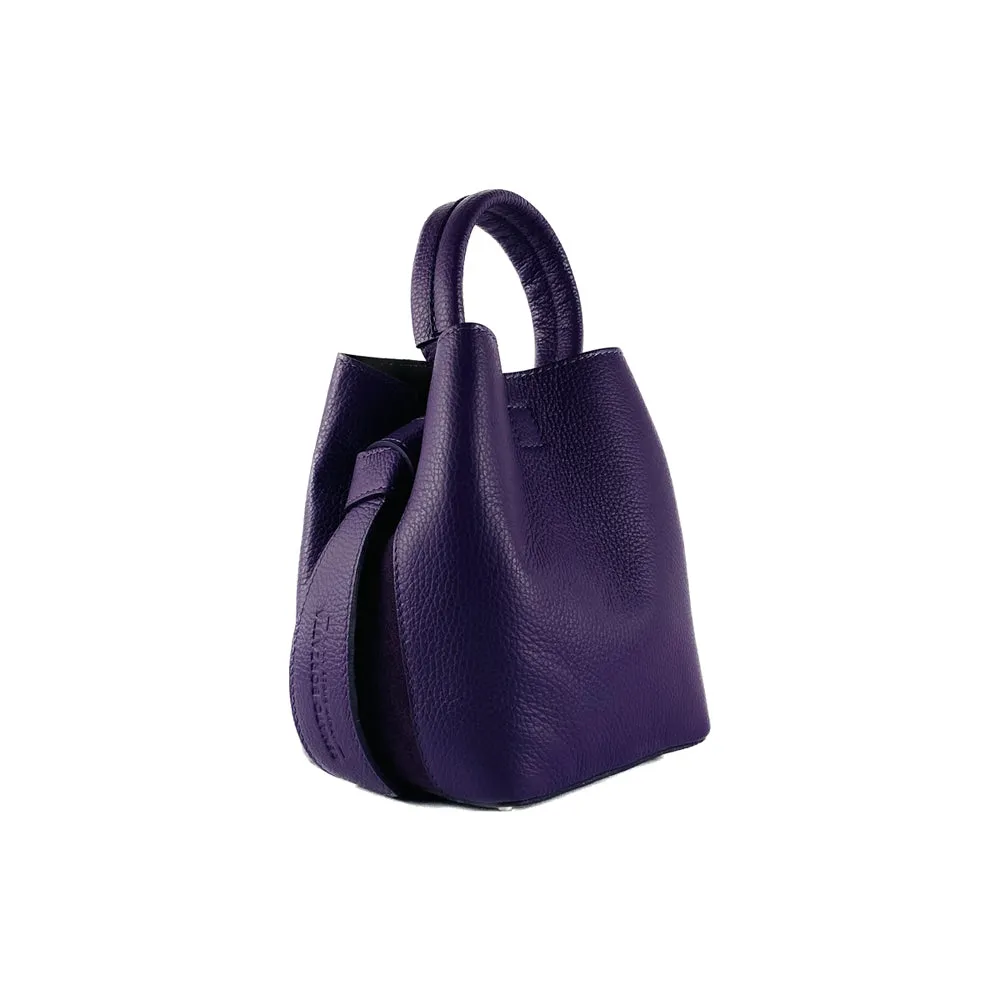 RB1006Y | Women's Bucket Bag with Shoulder Bag in Genuine Leather