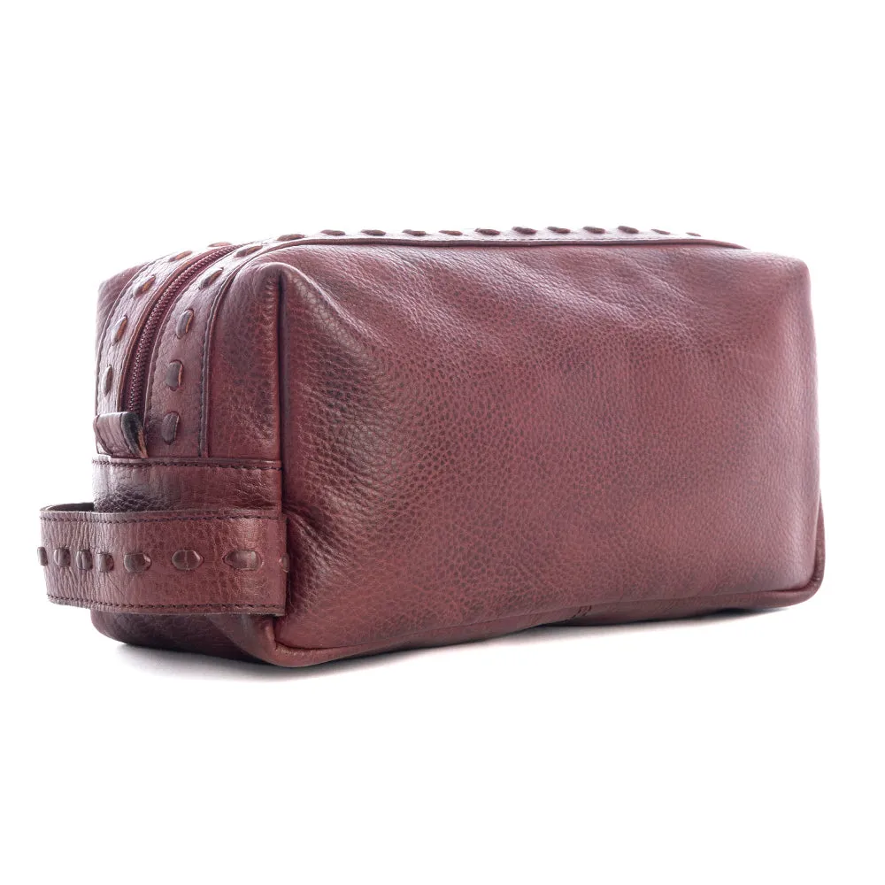 Roff Trail Toiletries Bag In Red Russet