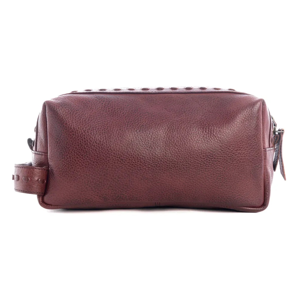 Roff Trail Toiletries Bag In Red Russet