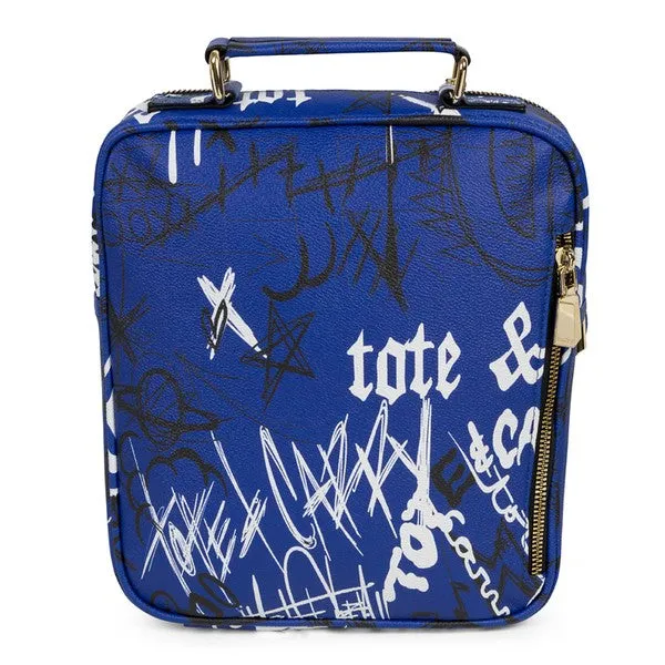 Royal Blue Graffiti Mini Messenger