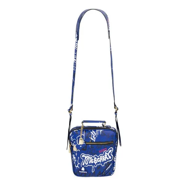 Royal Blue Graffiti Mini Messenger