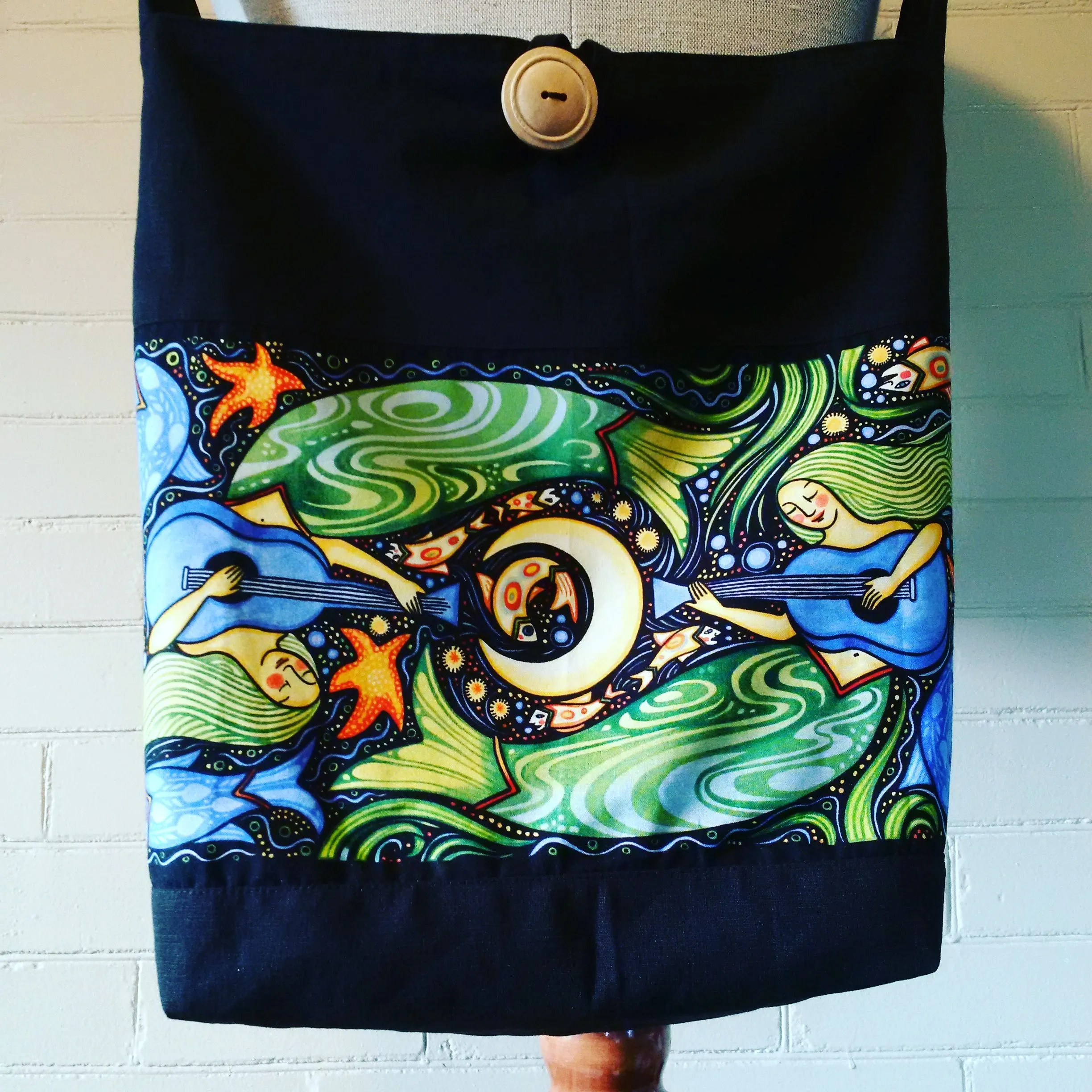 Sewfunky Hemp Musical Mermaids Bag