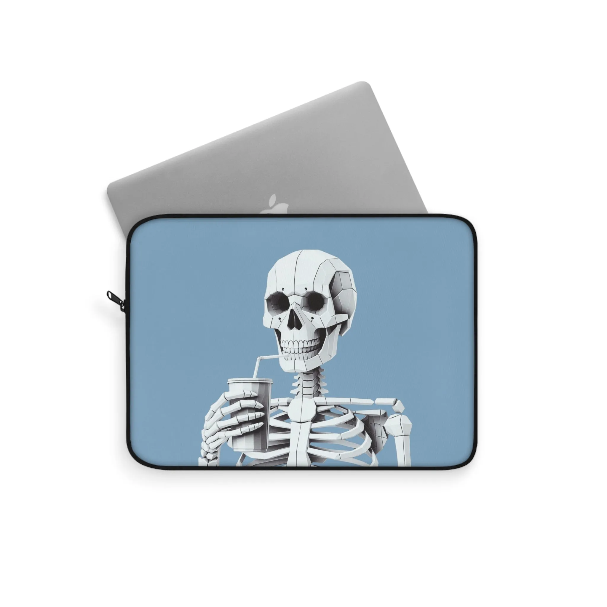 Skeleton Sipster Laptop Sleeve