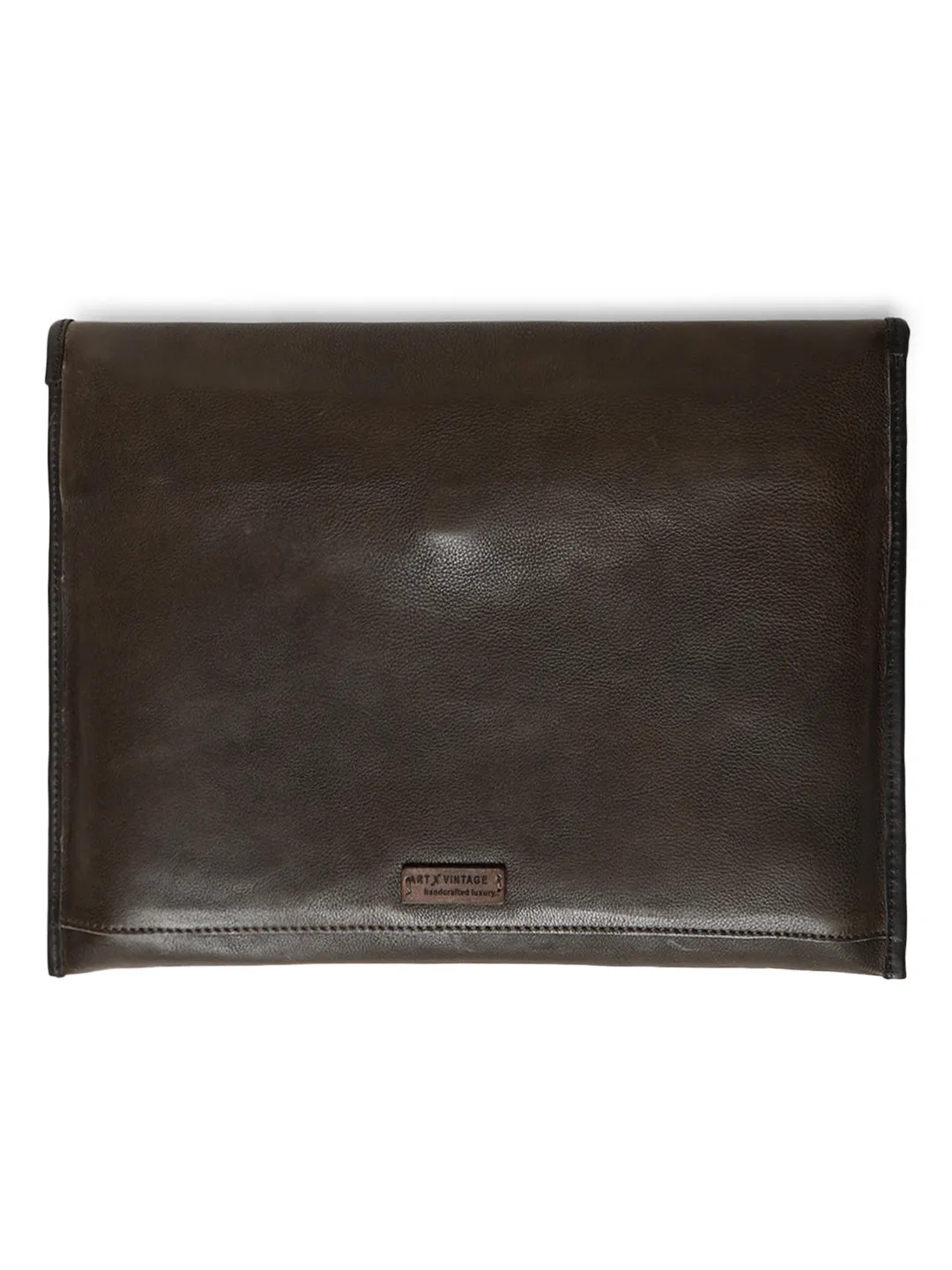 SleekSkin: Olive Genuine Leather Laptop Sleeves