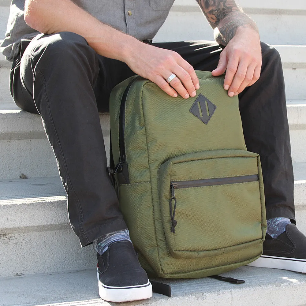 SMELL PROOF BACKPACK W/ INSERT - OD GREEN BALLISTIC