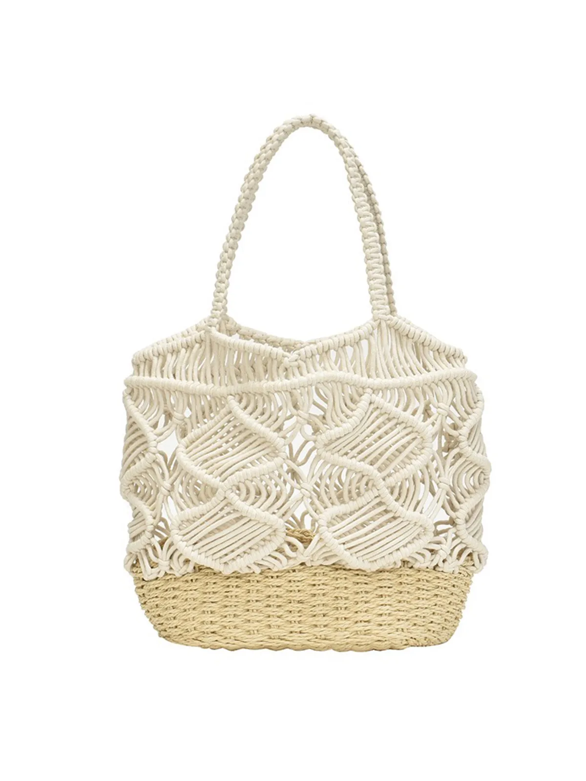 Straw Bucket Bag