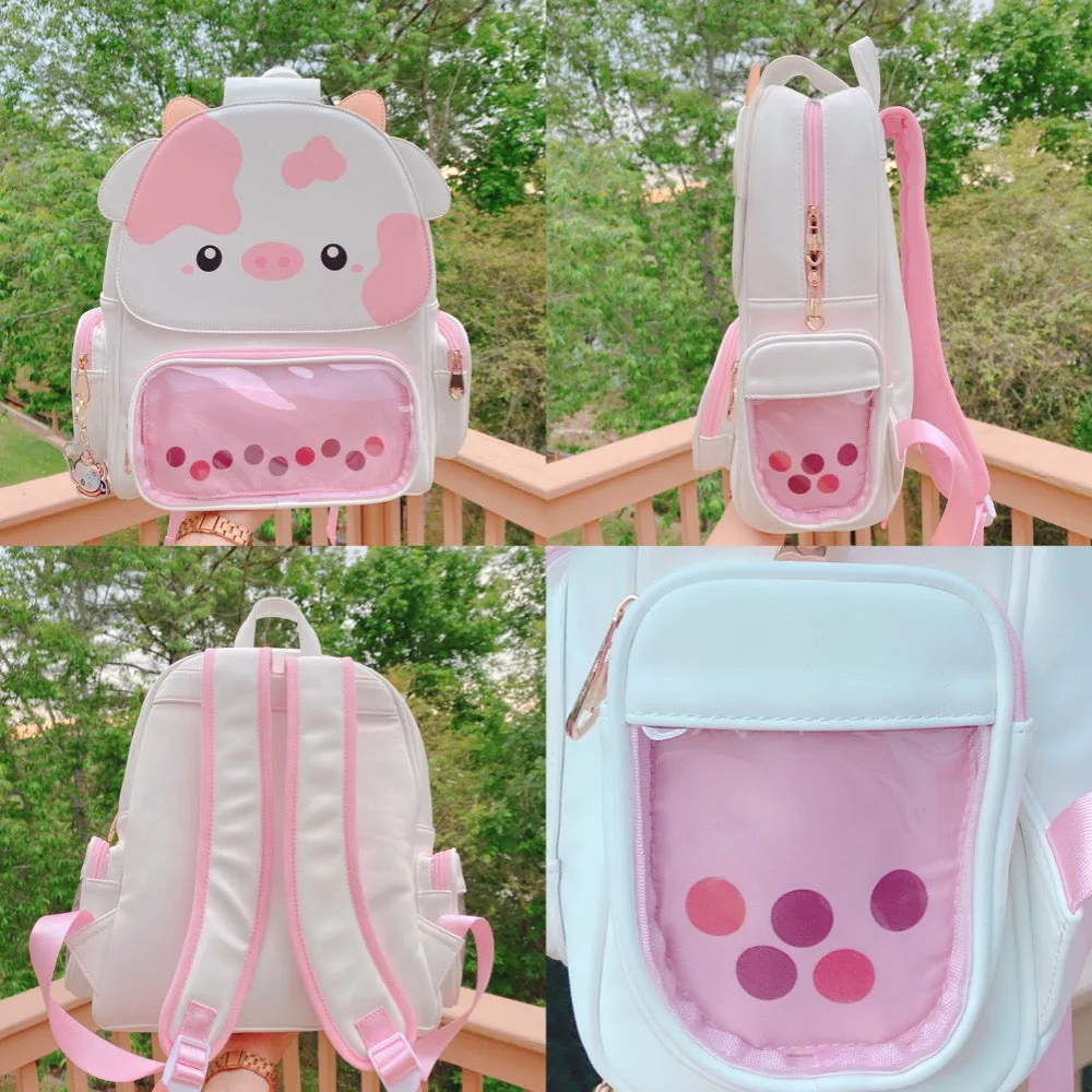 Strawberry Cow Boba Ita Backpack