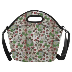 Strawberry Dreams Br Bark Neoprene Lunch Bag/Large