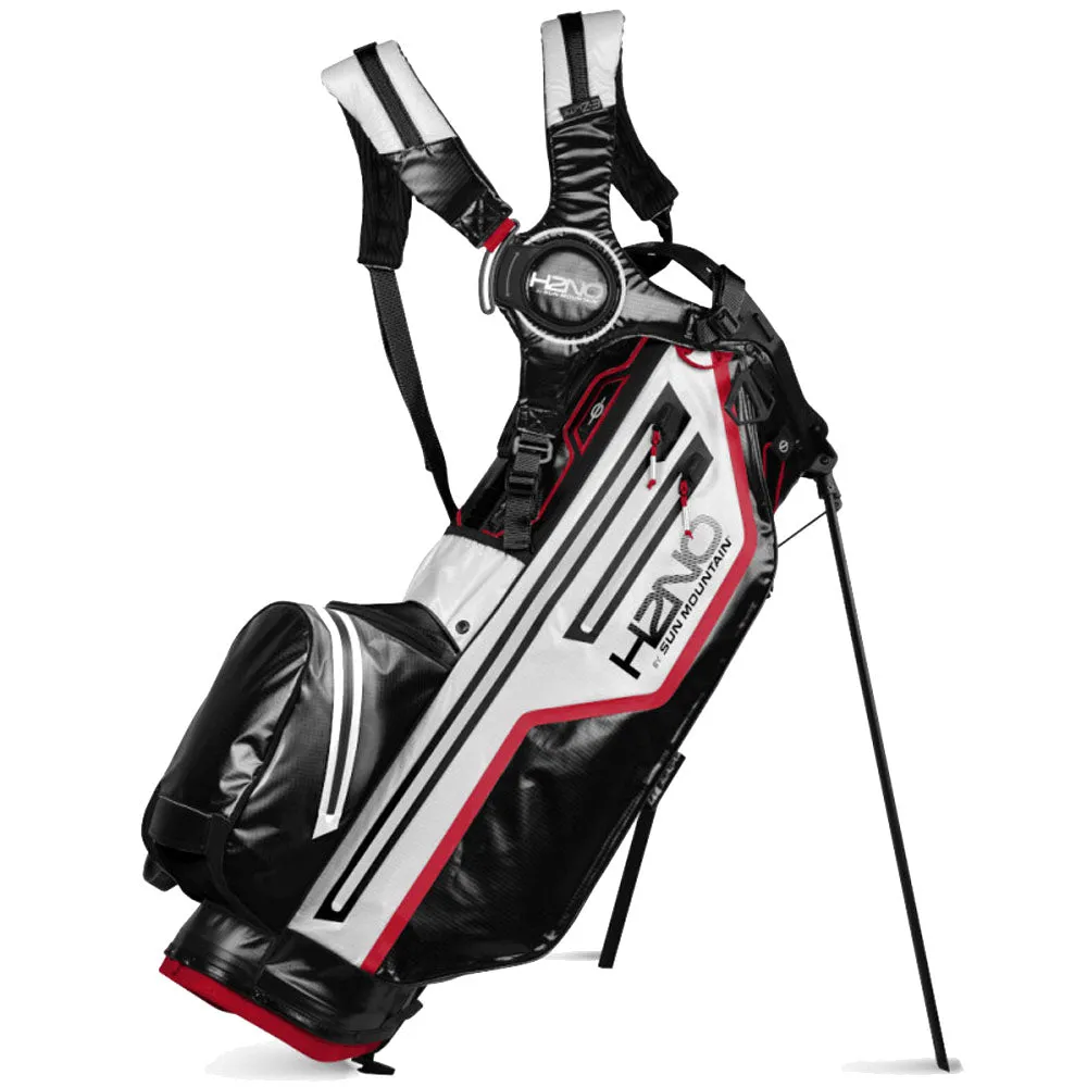 Sun Mountain H2NO 14-Way Waterproof Stand Bag - Black/White/Red