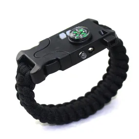 Survival Rechargeable Survival Wirst with LED Flashlight,Compass