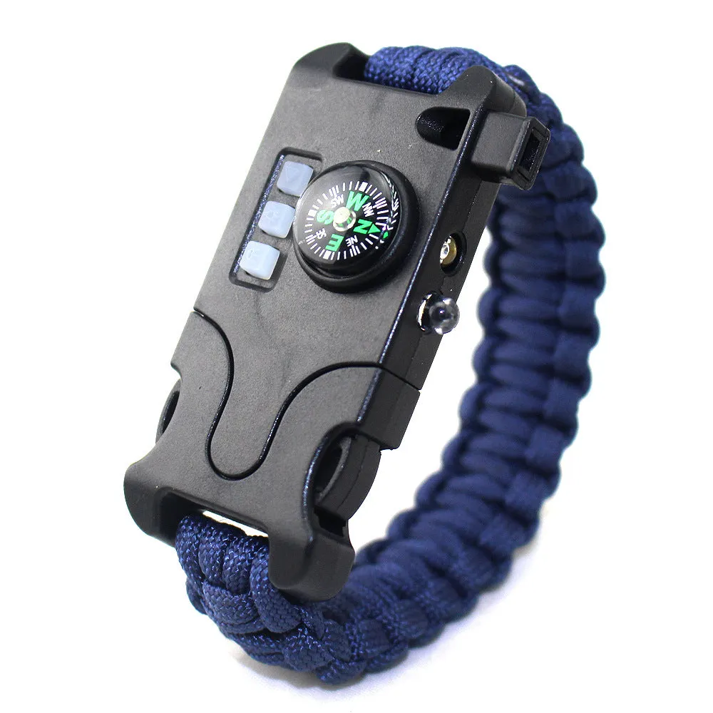 Survival Rechargeable Survival Wirst with LED Flashlight,Compass