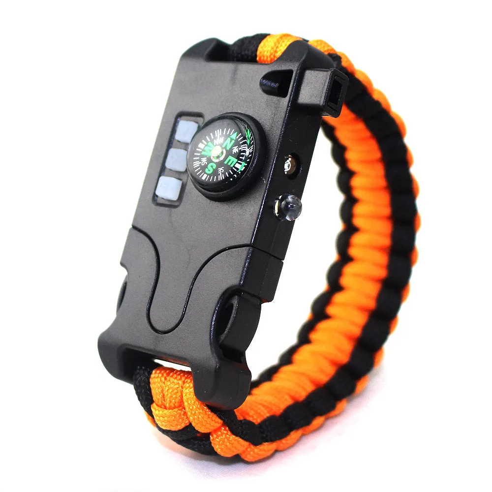 Survival Rechargeable Survival Wirst with LED Flashlight,Compass