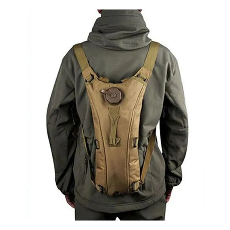 Tactical 3L Hydration Water Bag Pack CF-50 BROWN