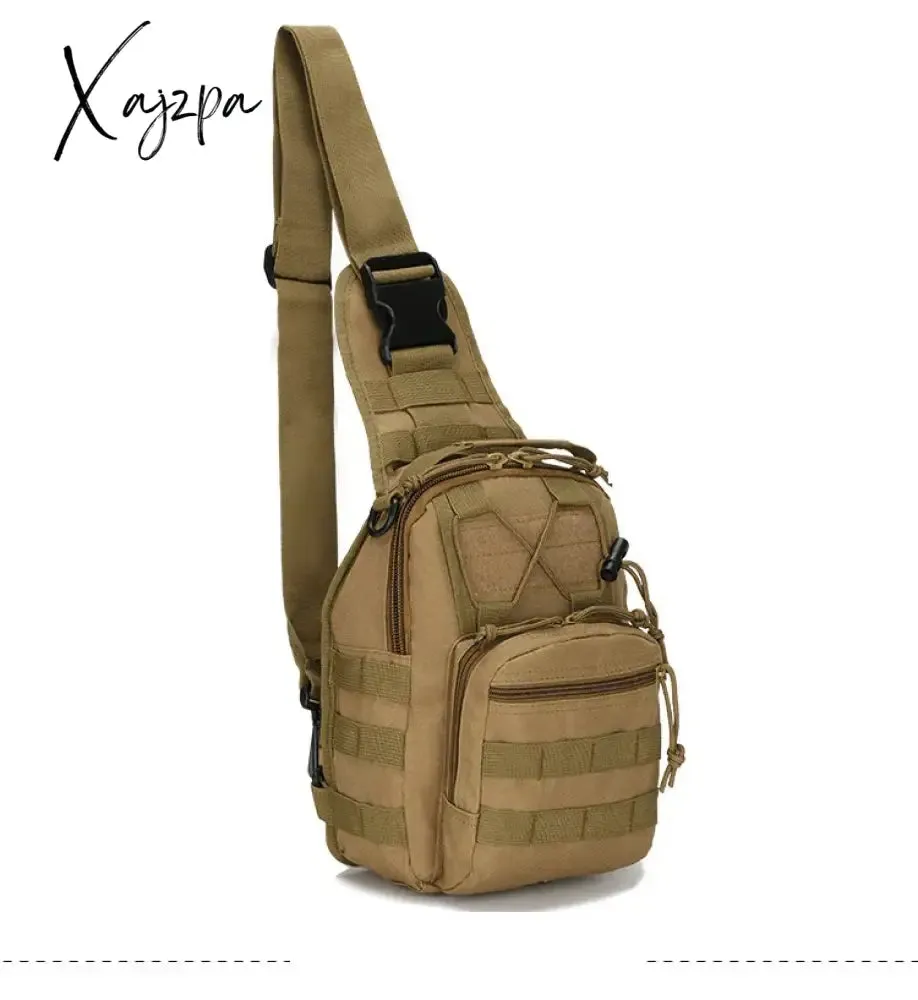 Tactical  Men's Sling Chest Bag Military Cross Body Shoulder Side Bag for Men 20L Outdoor Camping Backpack Trekking Chest Bag