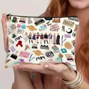 Taylor Swift Icons Linen Cosmetic Bag