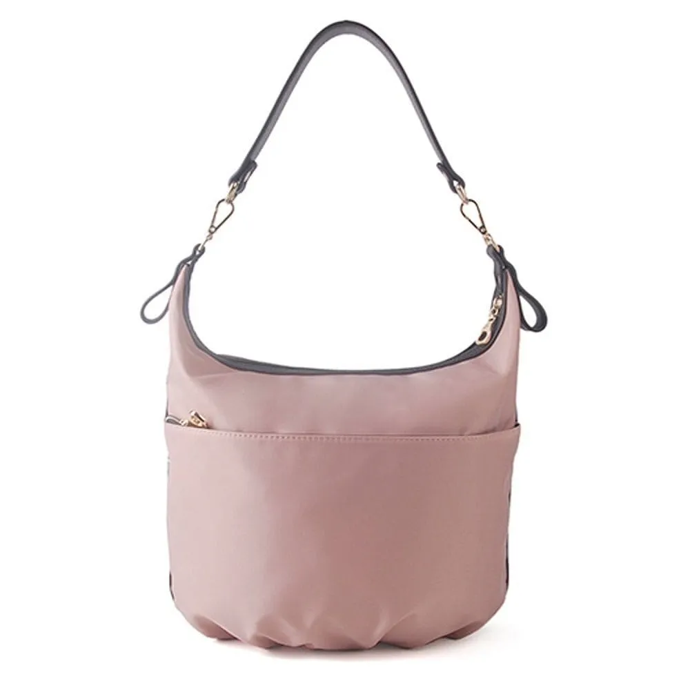 TDN10563 Soft Nylon Bucket Shoulder Bag