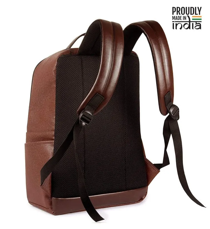 THE CLOWNFISH 25 Ltrs Brown Laptop Backpack (TCFBPFL-R156BR3)