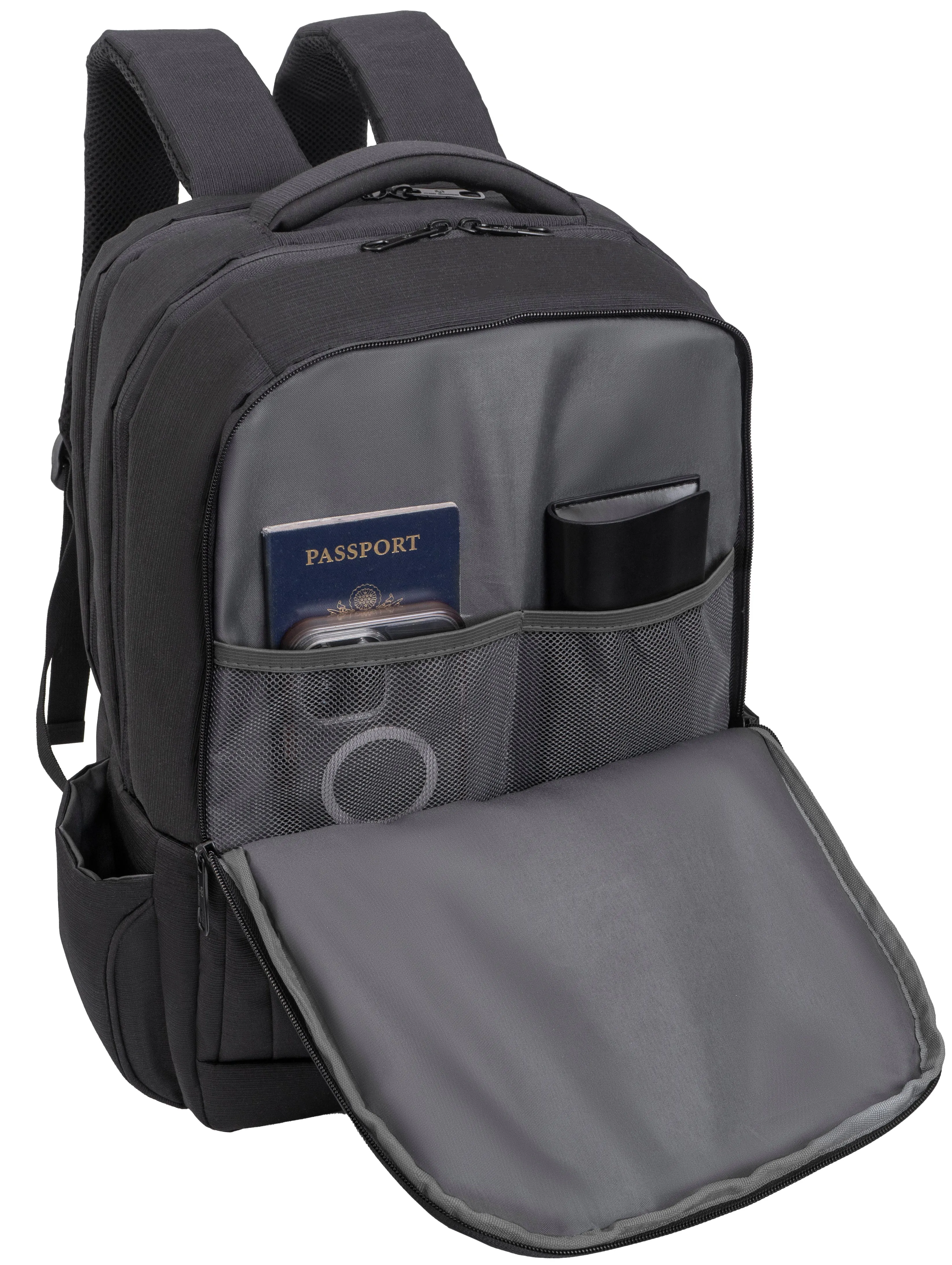 The Columbia | 18-In Lightweight Textured Workbook Backpack with USB Port