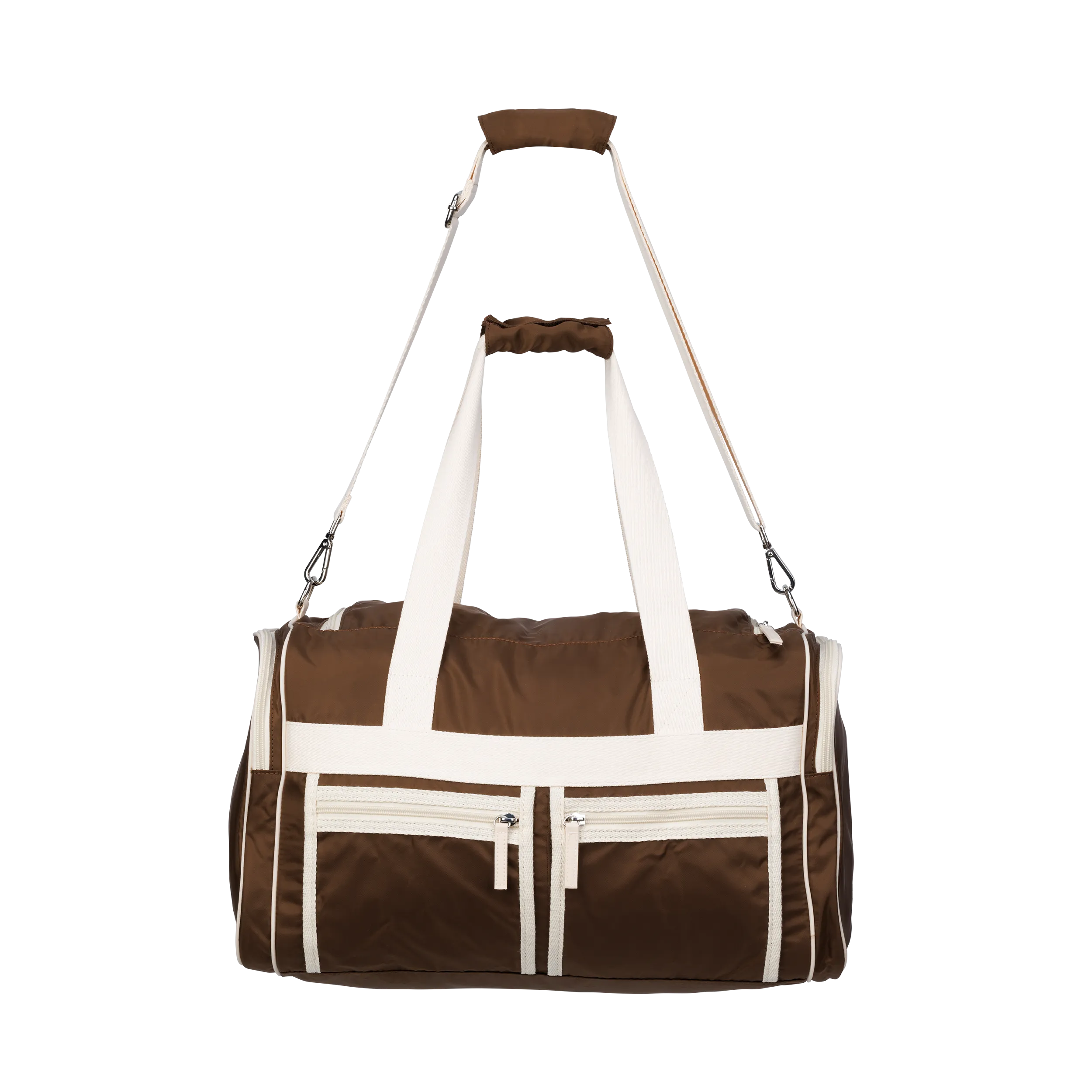 The Pleasing Pocketed Sports Bag in Brown