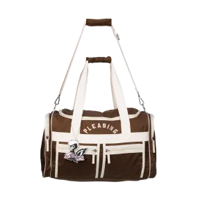 The Pleasing Pocketed Sports Bag in Brown