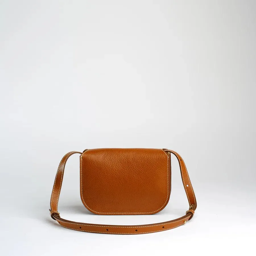 The Po Crossbody in Leather Brown