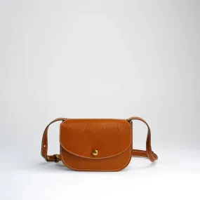 The Po Crossbody in Leather Brown