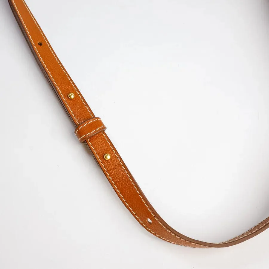 The Po Crossbody in Leather Brown