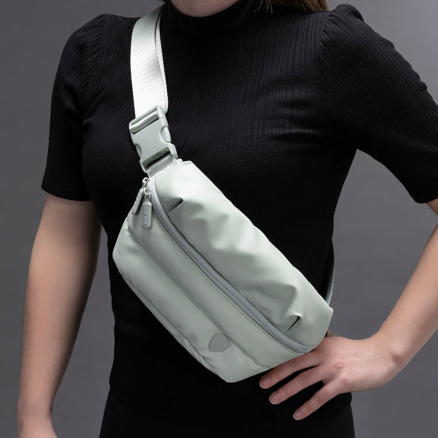 The Puffer Mini Waist Bag - Sage Green