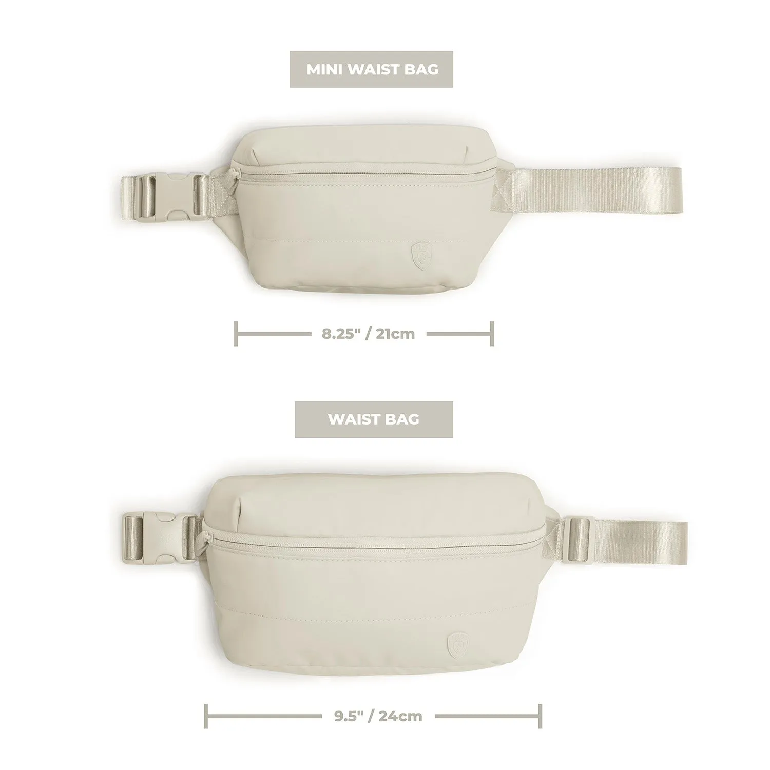 The Puffer Waist Bag - Off White