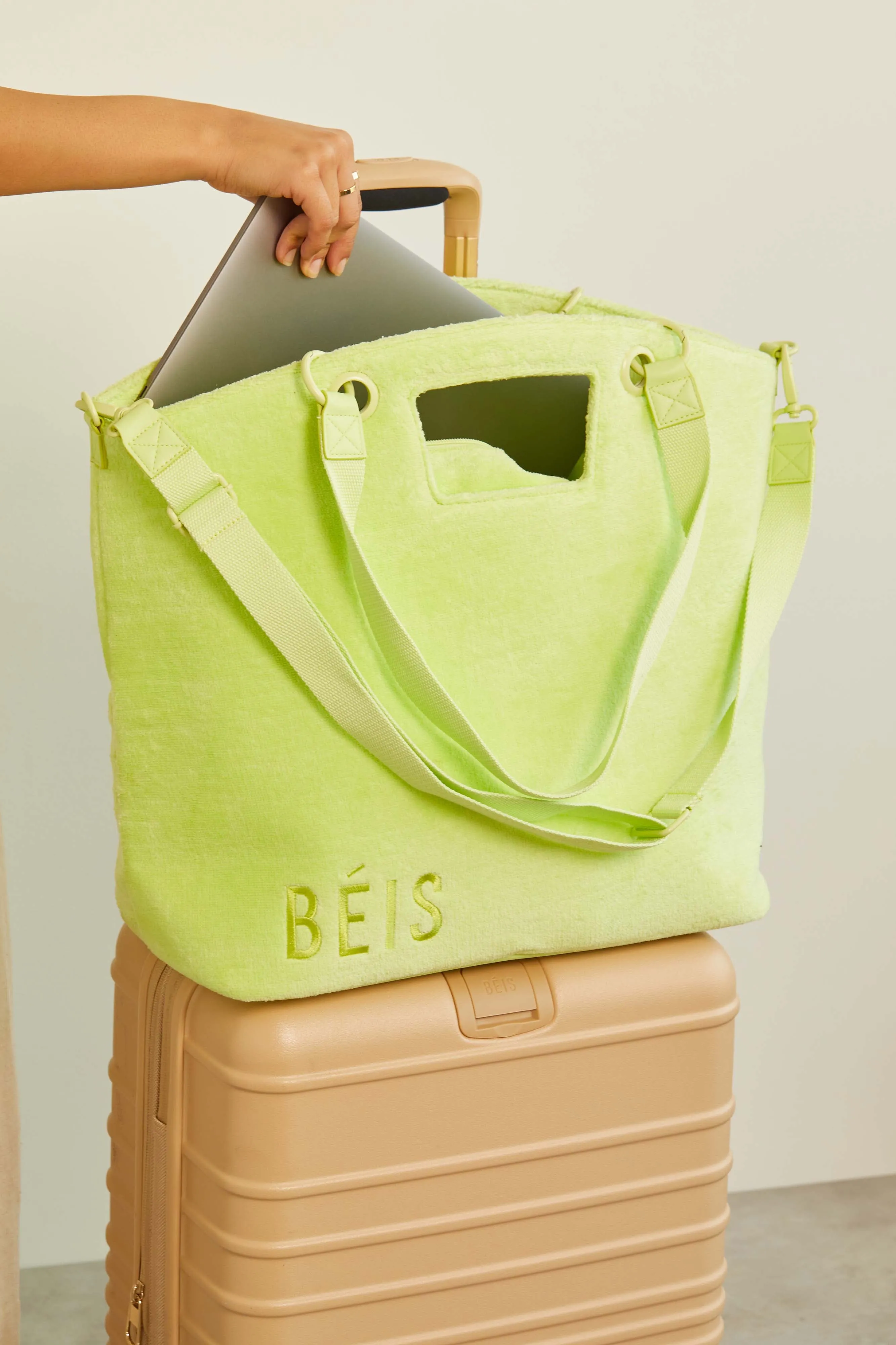 The Terry Tote in Citron