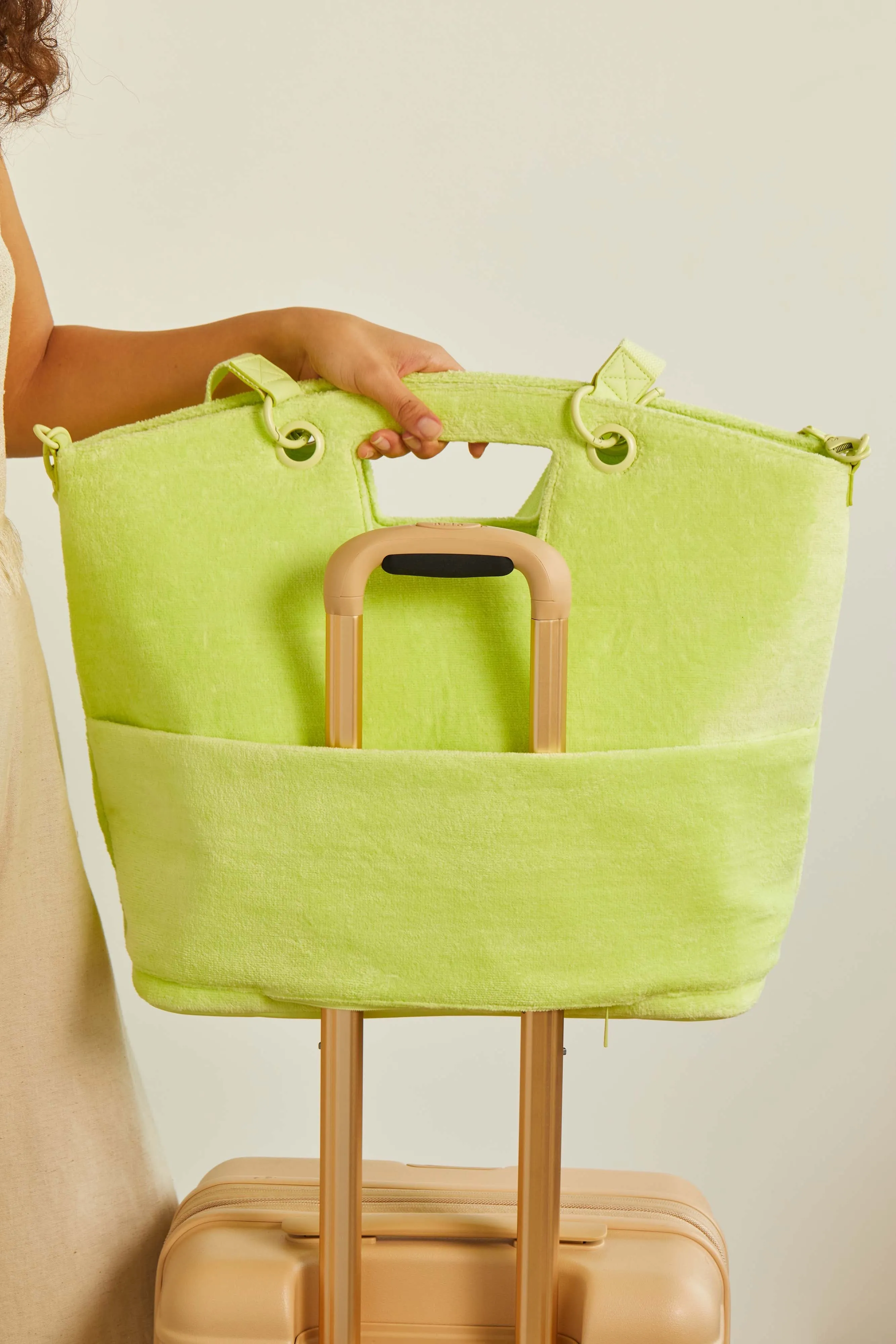 The Terry Tote in Citron