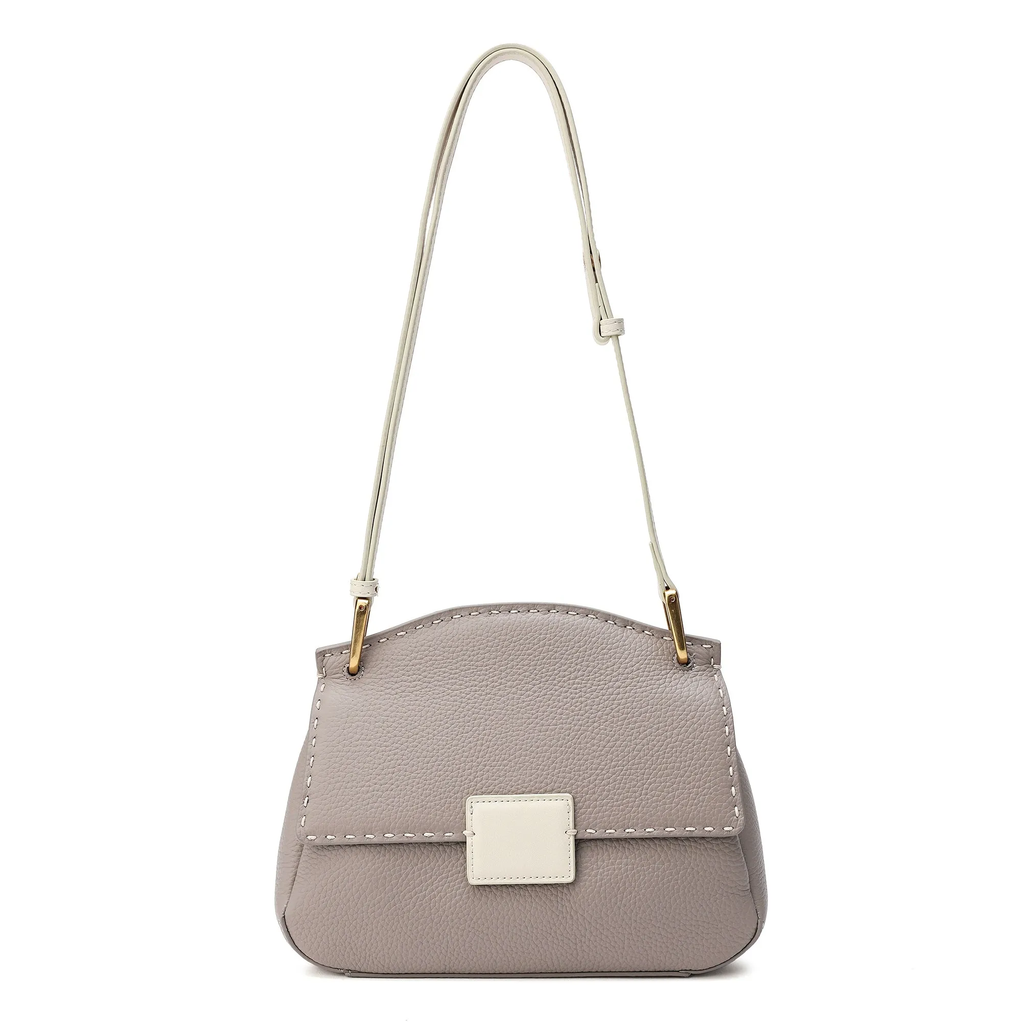 Tiffany & Fred Full-Grain Leather Messenger/Shoulder Bag