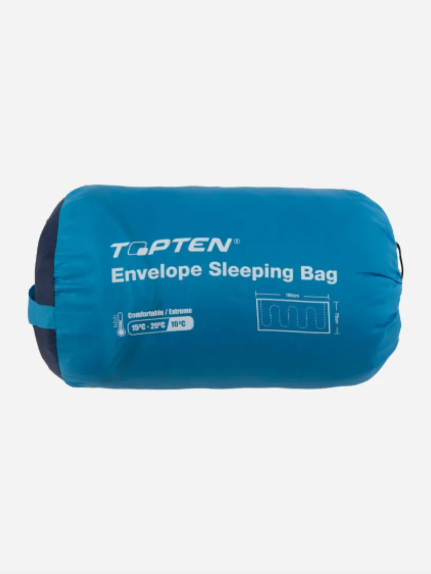 Topten Camping Rd-Sb01A Camping Sleeping Bag Navy/Light Blue