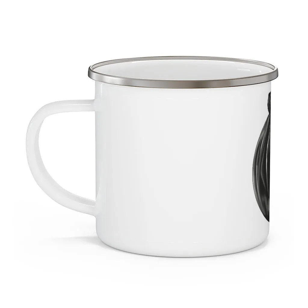 Trash Bag Enamel Camping Mug