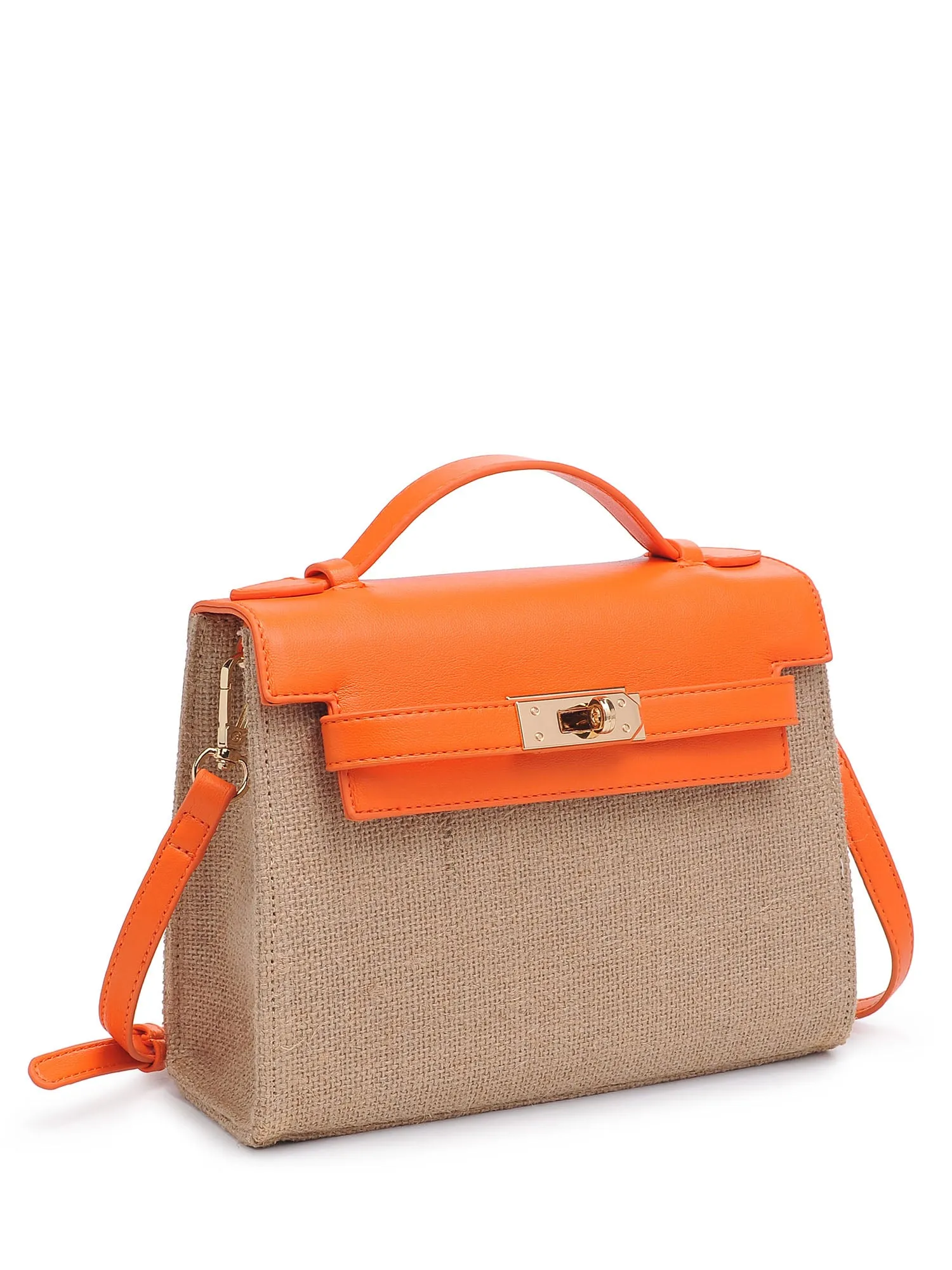 Urban Expressions Burlap Convertible Top Handle Bag - Brands We Love