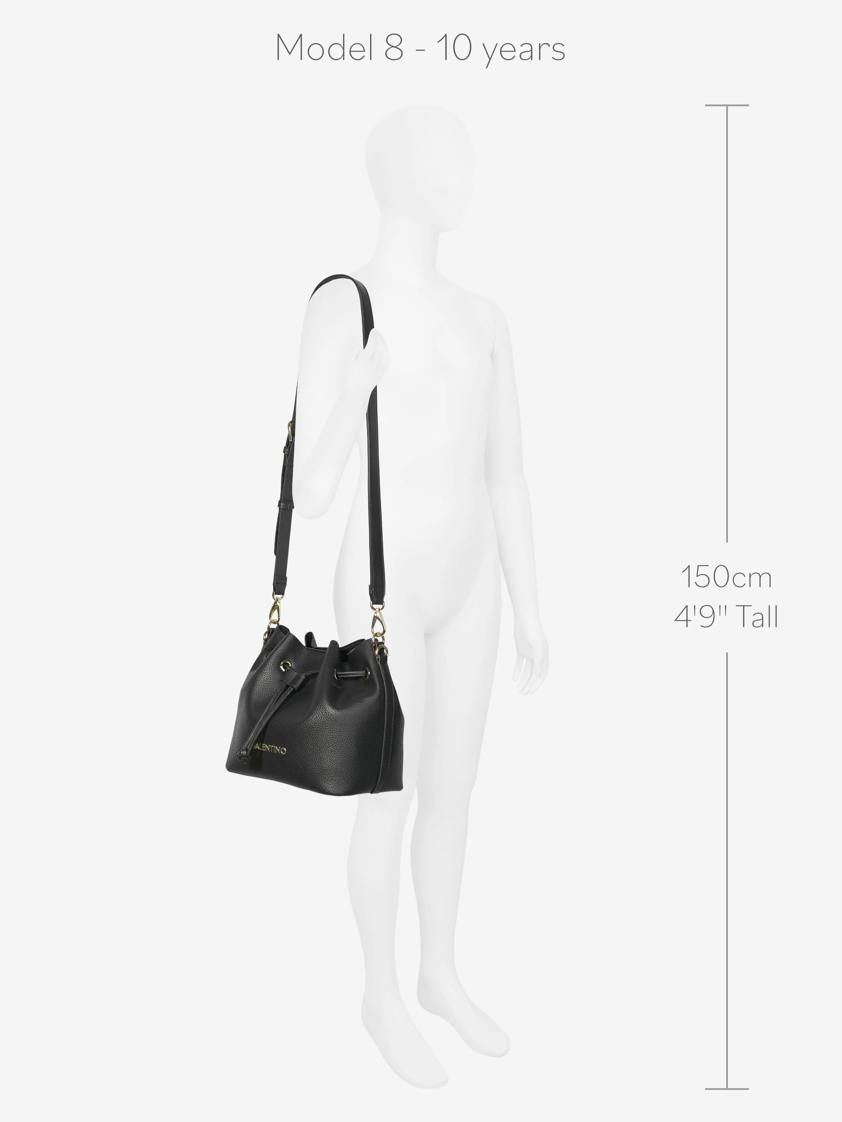 Valentino Girls Seychelles Bucket Bag in Black