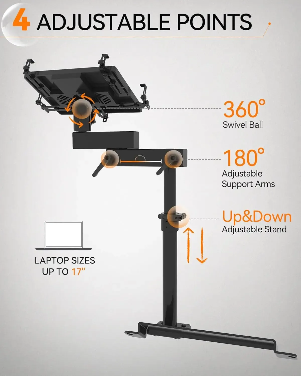 Van Laptop Mount for Jeep Wrangler JL