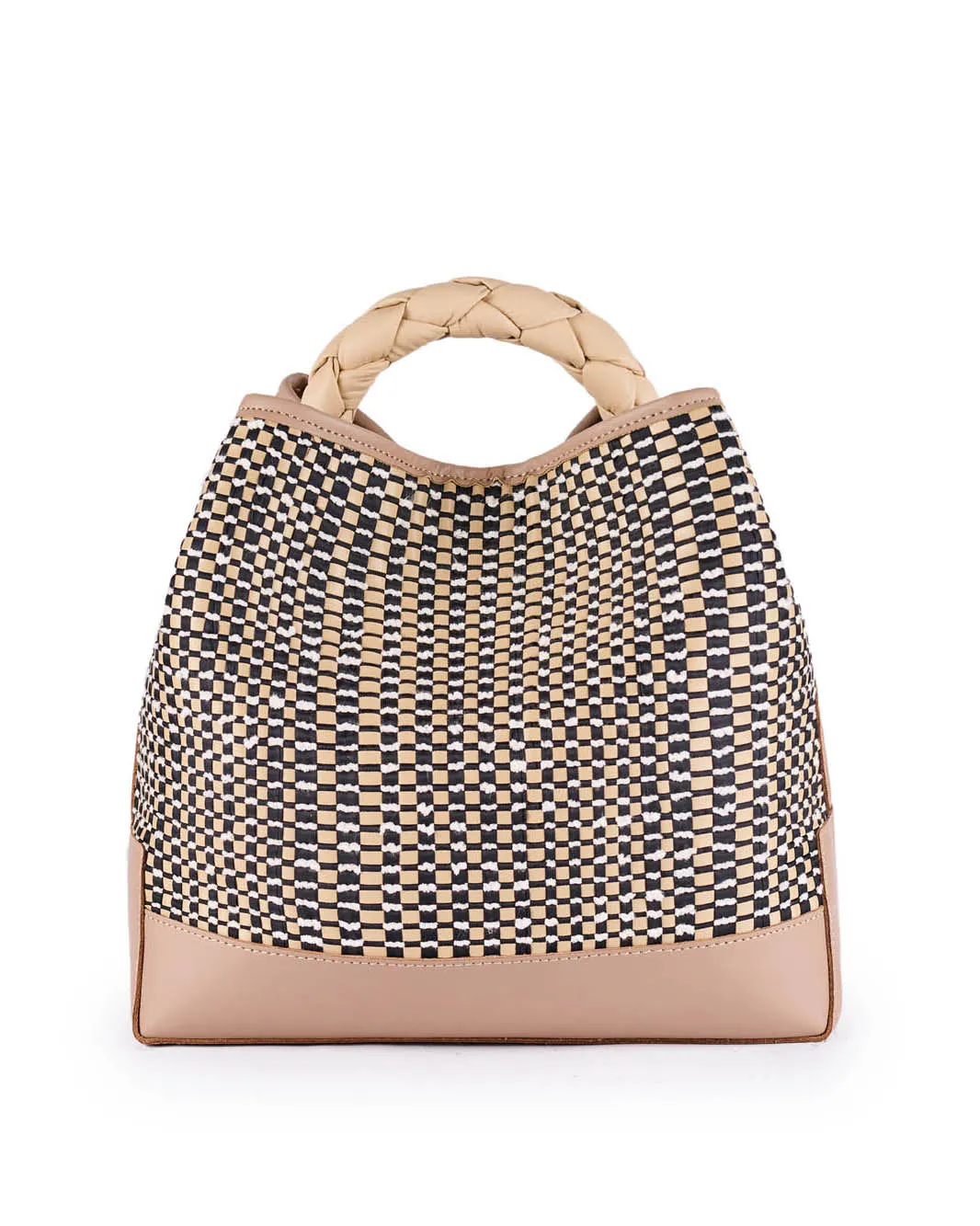 Viamailbag Coral Damier Brown Eco-Leather Bucket Bag