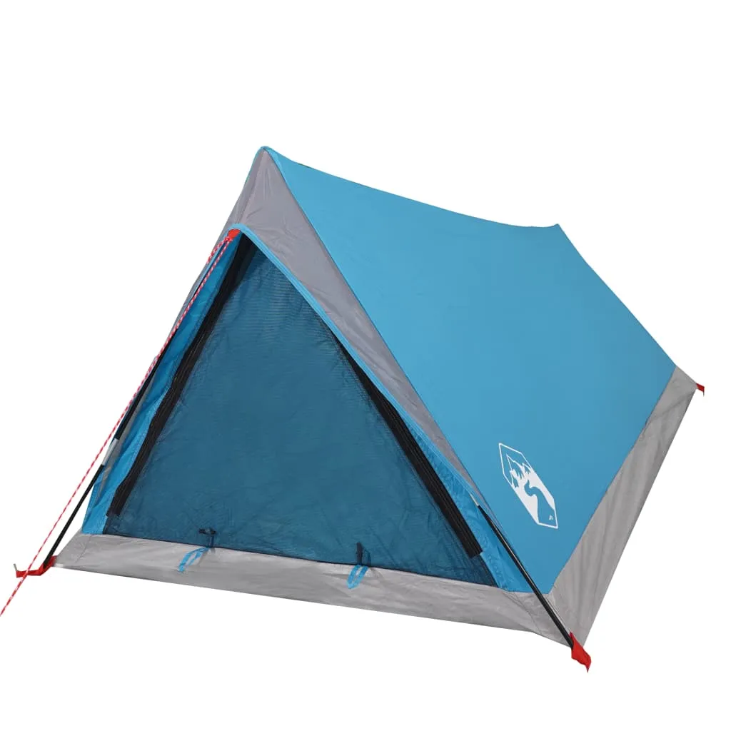 vidaXL Camping Tent 2-Person Blue Waterproof