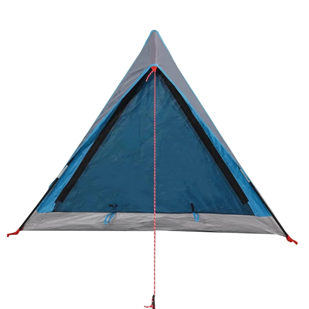 vidaXL Camping Tent 2-Person Blue Waterproof