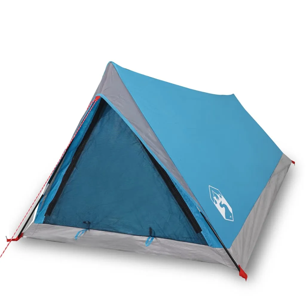 vidaXL Camping Tent 2-Person Blue Waterproof