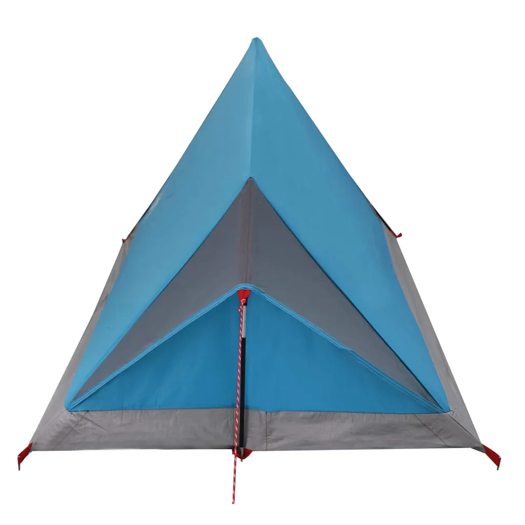 vidaXL Camping Tent 2-Person Blue Waterproof